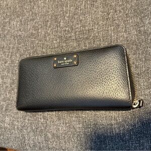 Kate Spade Black Textured Wallet